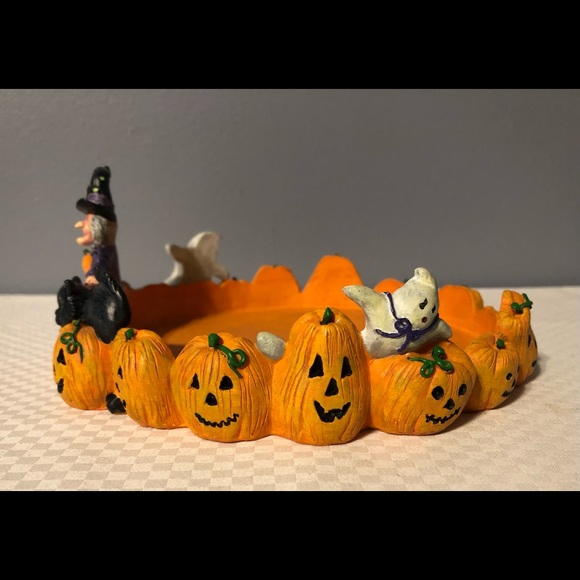 Vintage Elaine Thompson 6” Halloween Candle Ring - Picture 3 of 8